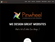 Tablet Screenshot of pinwheeldesign.ca